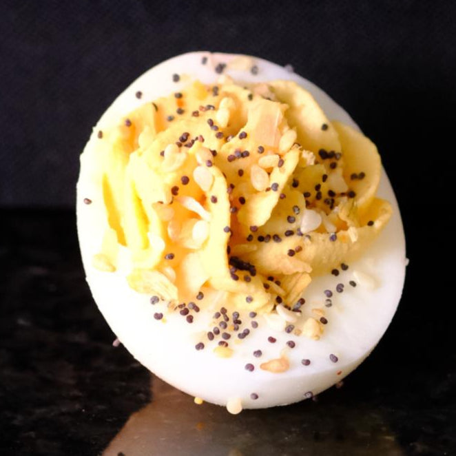 Everything Bagel Deviled Eggs
