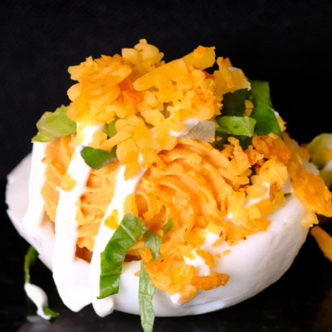 Walking Taco Deviled Eggs