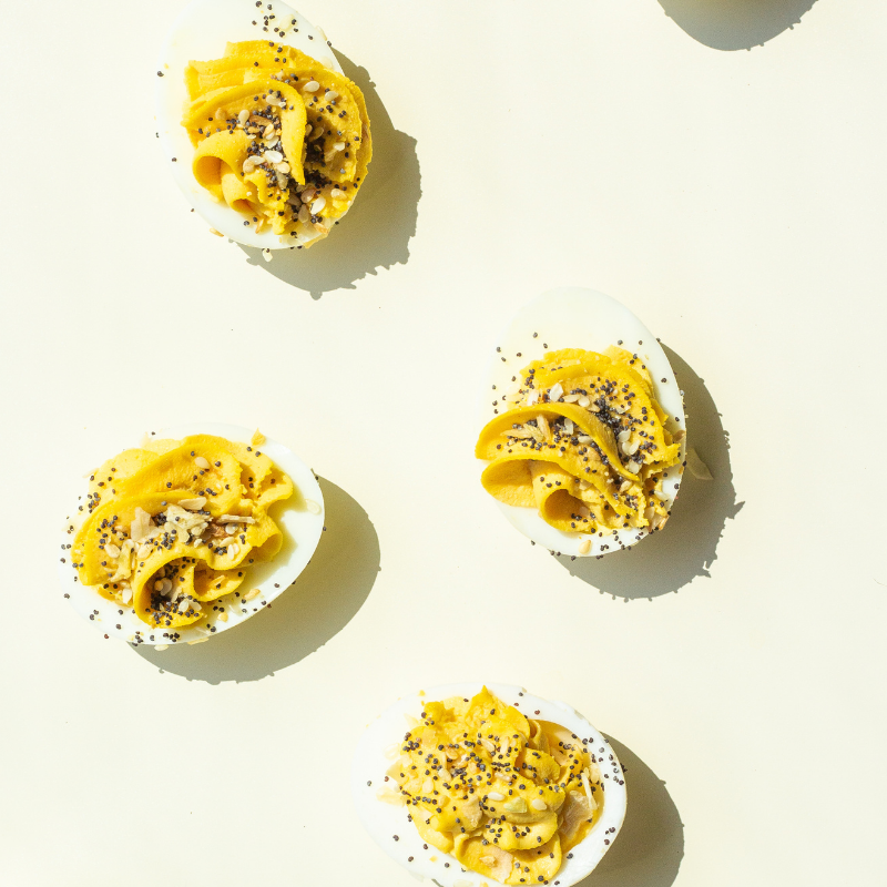 Everything Bagel Deviled Eggs