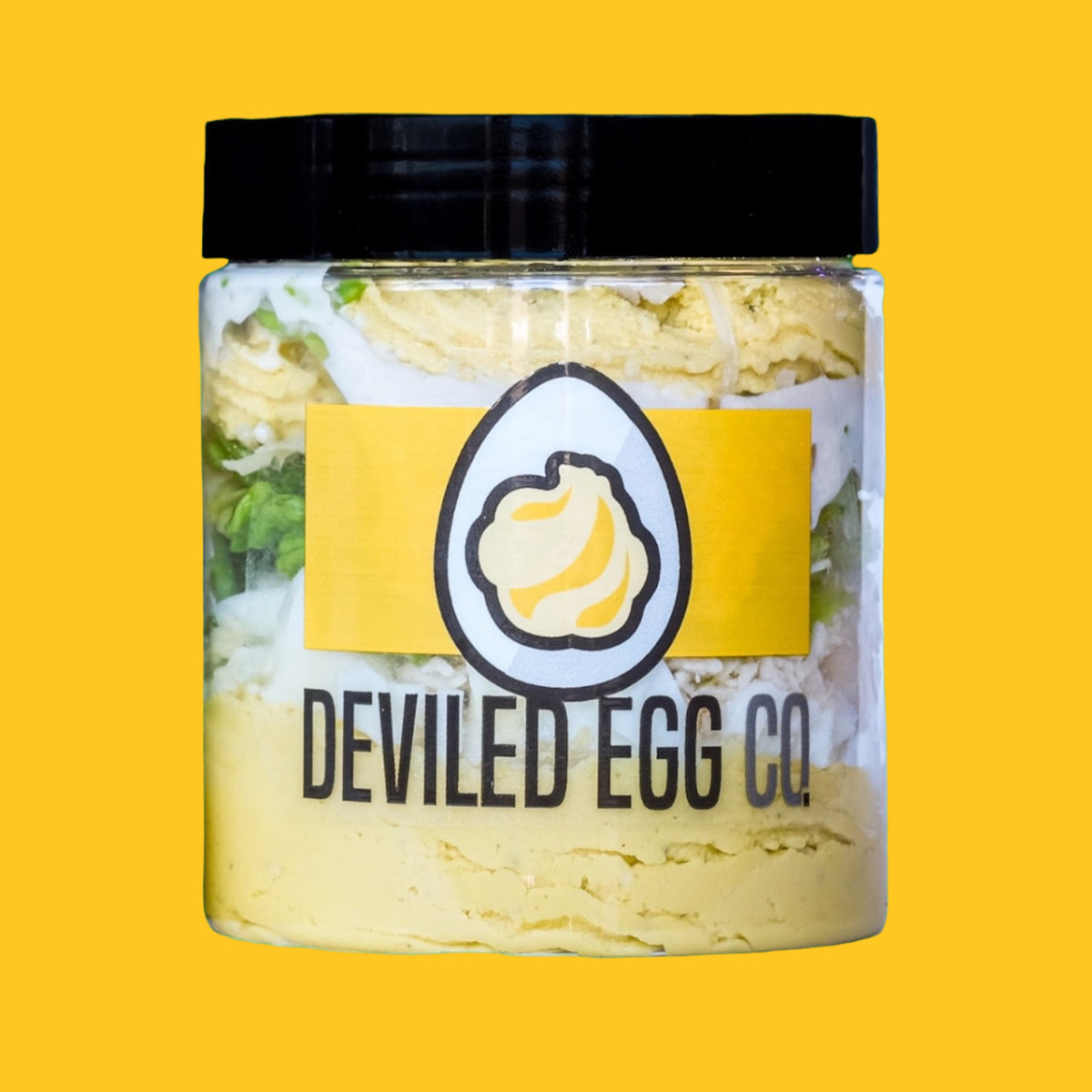 Chicken Caesar Deviled Eggs