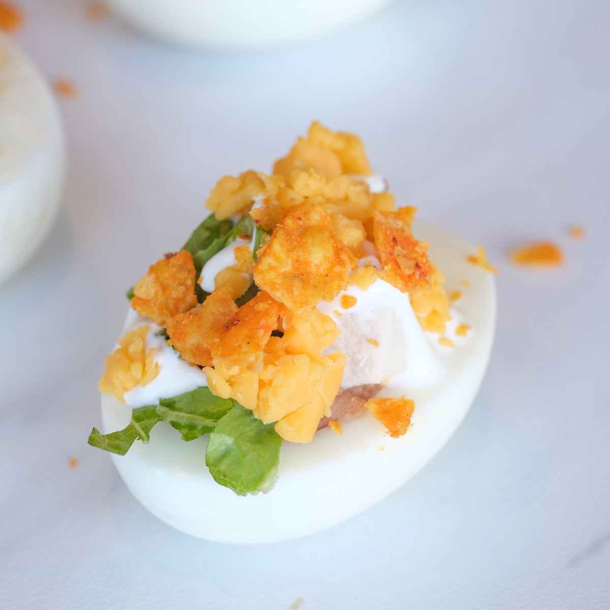 Walking Taco Deviled Eggs